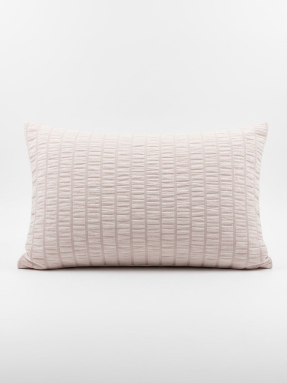 Standard Size Soft Pink Textured Pillow Sham - Home Bedding